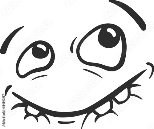 Funny face expression