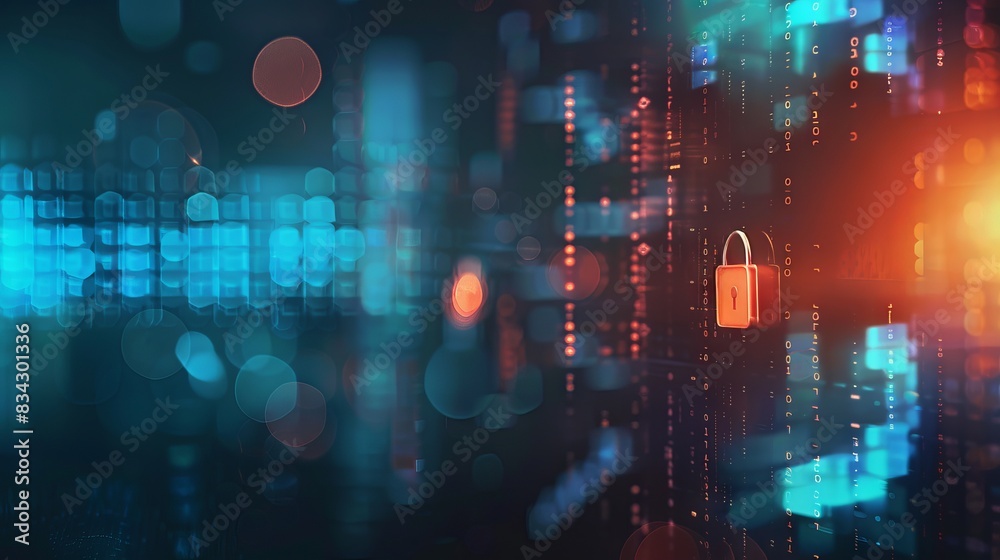 A screen showing a secure two-factor authentication process, Secure Software Development, blurred background. A screen showing a secure two-factor authentication process, Secure Software Development, blurred background.