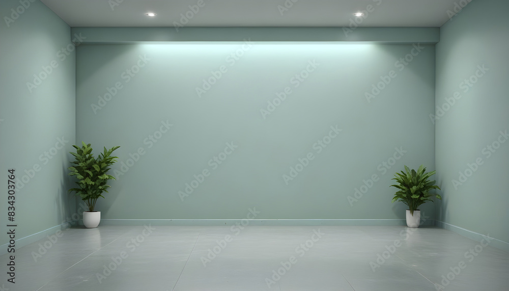 Fototapeta premium Empty room interior home background for presentation 3