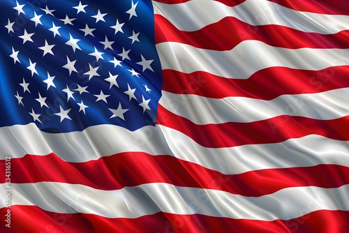 An illustration of USA Flag for Independence day