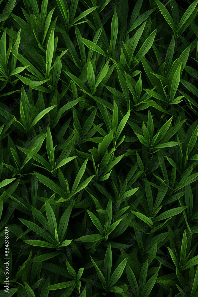 Naklejka premium Leafy Canopy Close-Up of Dark Green Foliage for Enchanting Backgrounds