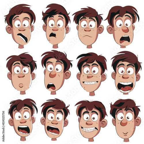 set of cartoon faces