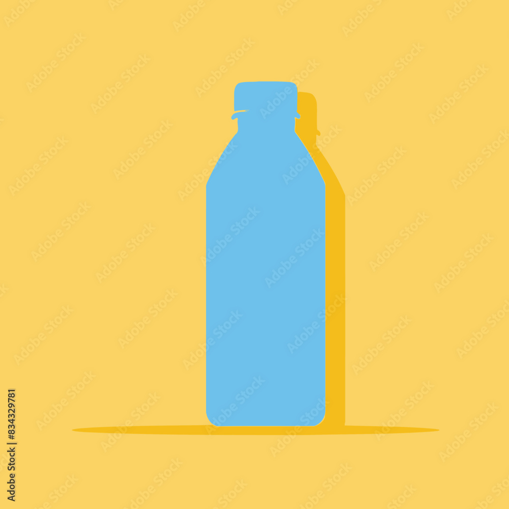 Water Bottle Travel Related Vectorin Plain Background Water Bottle Travel Related Vectorin Plain Background