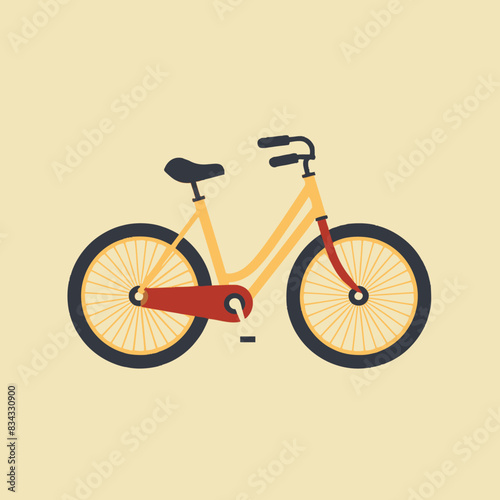 Bicycle Vector Illustration   Transport, Cycling, Icon