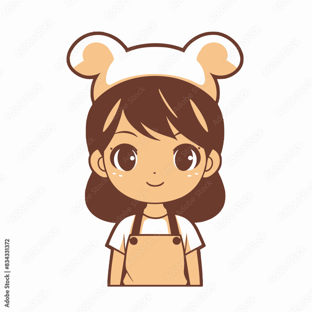 Animal Eared Cafe Worker Simple Shaped Vector Illustration Cute, Barista, Animal, Coffee, Icon Animal Eared Cafe Worker Simple Shaped Vector Illustration Cute, Barista, Animal, Coffee, Icon