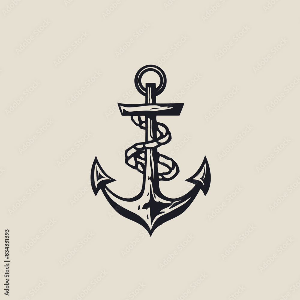 Anchor Logo Style Vector Illustration Maritime, Nautical, Ship, Icon, Sailor Anchor Logo Style Vector Illustration Maritime, Nautical, Ship, Icon, Sailor