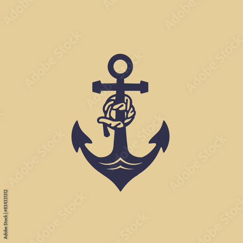 Anchor Vector Illustration   Maritime, Nautical, Ship, Icon, Sailor photo