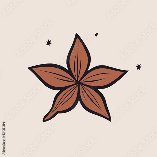 Anise Vector Illustration   Spice, Herb, Cooking, Ingredient, Icon