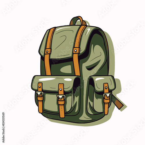 Backpack Logo Vector Illustration   Travel, Bag, Adventure, Rucksack, Icon