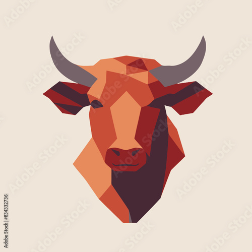 Bull Vector Illustration   Animal, Cattle, Livestock, Horns, Icon