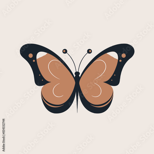 Butterfly Vector Illustration   Insect, Lepidoptera, Wings, Nature, Icon