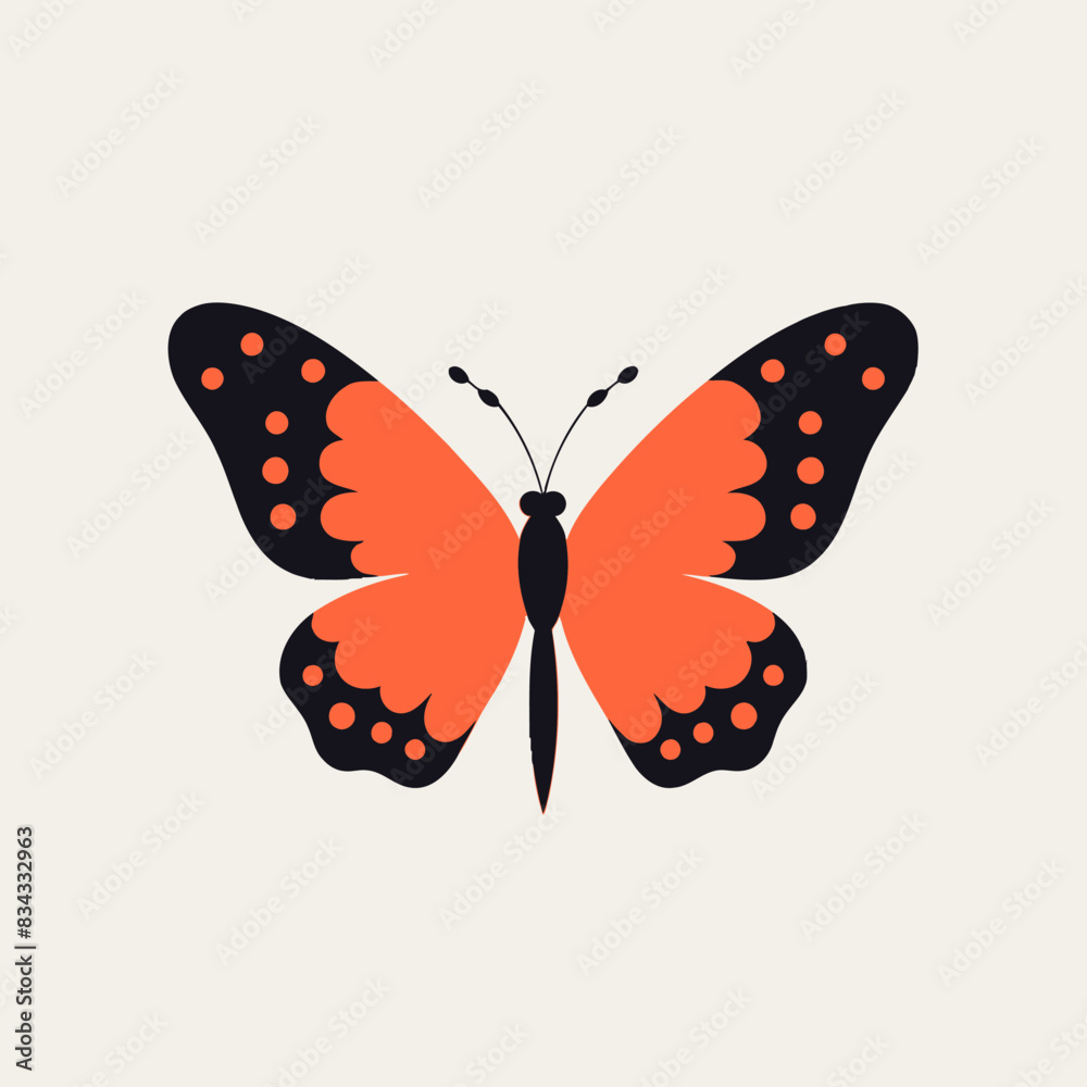 Butterfly Vector Illustration Insect, Lepidoptera, Wings, Nature, Icon Butterfly Vector Illustration Insect, Lepidoptera, Wings, Nature, Icon