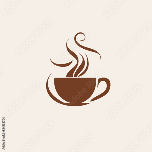 Coffee Mug Logo Vector Art   Drink, Beverage, Cafe, Icon, Hot