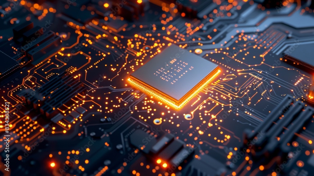 Central Computer Processors CPU concept. Motherboard digital chip. Central Computer Processors CPU concept. Motherboard digital chip.