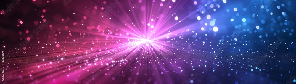 Abstract background with pink, blue, and white light bursts. Abstract background with pink, blue, and white light bursts.