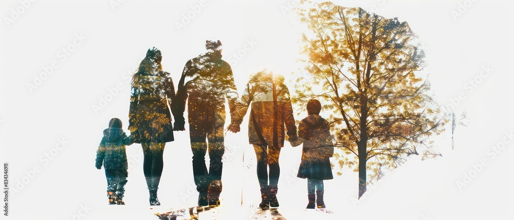 custom made wallpaper toronto digitalfamily banner with double exposed collage on a white background