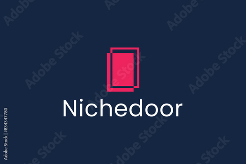 door logo vector icon illustration