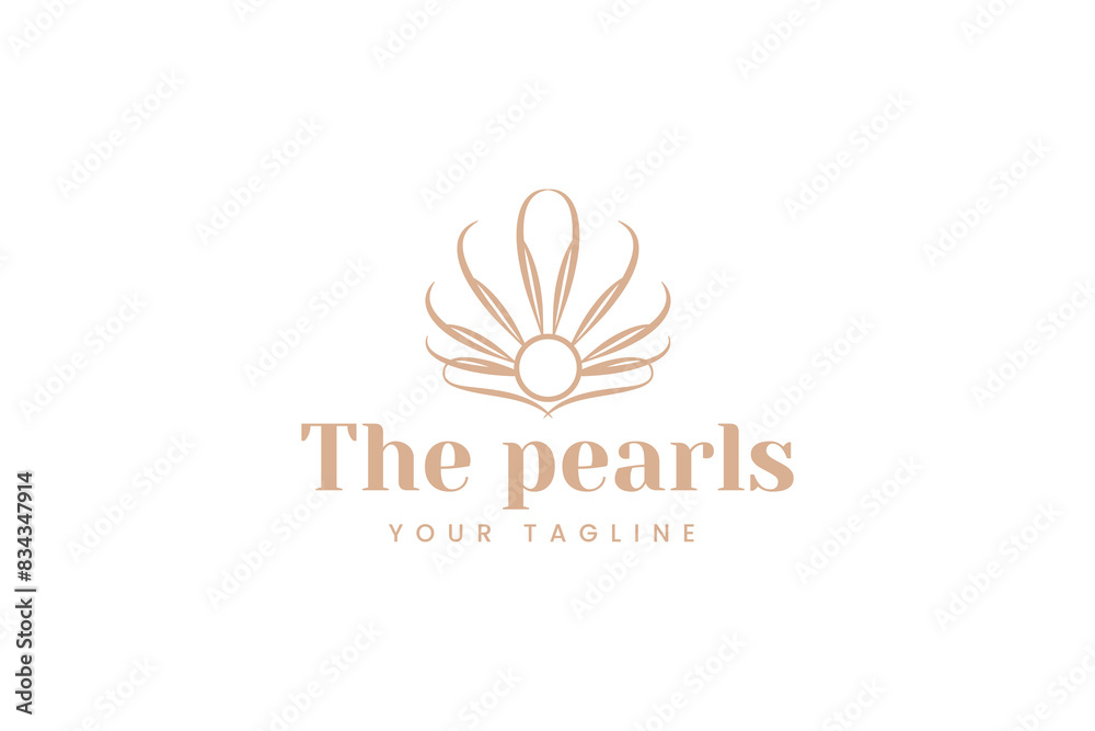 pearl logo vector icon illustration