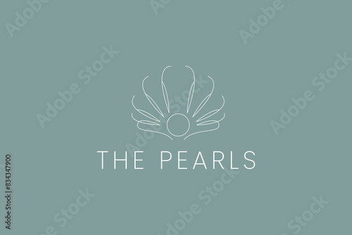 pearl logo vector icon illustration
