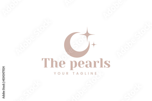 pearl logo vector icon illustration