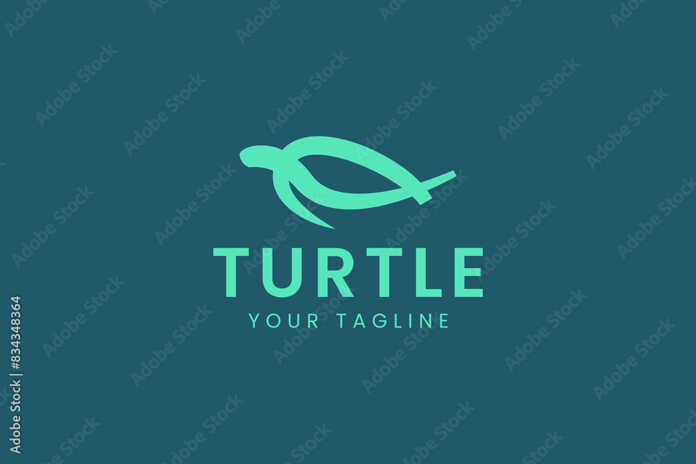 turtle logo vector icon illustration turtle logo vector icon illustration
