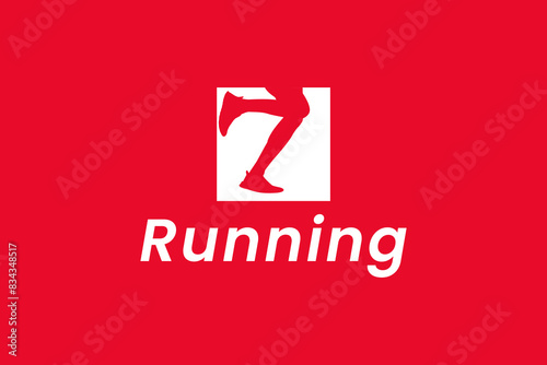 running logo vector icon illustration