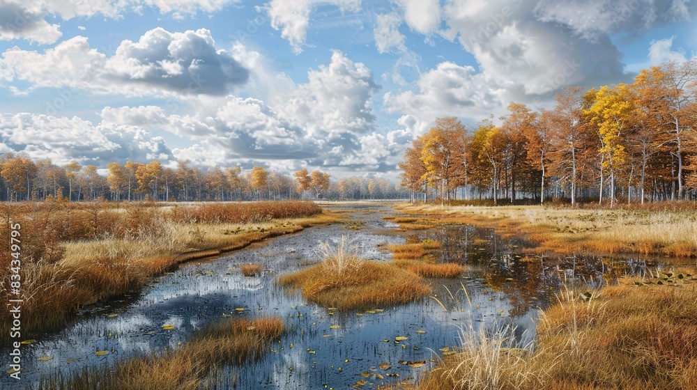 Fall Marshland Landscape Fall Marshland Landscape