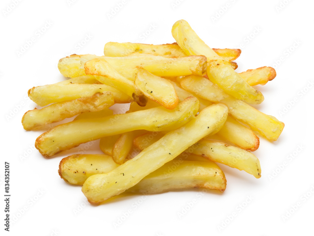 tasty fries on white background tasty fries on white background