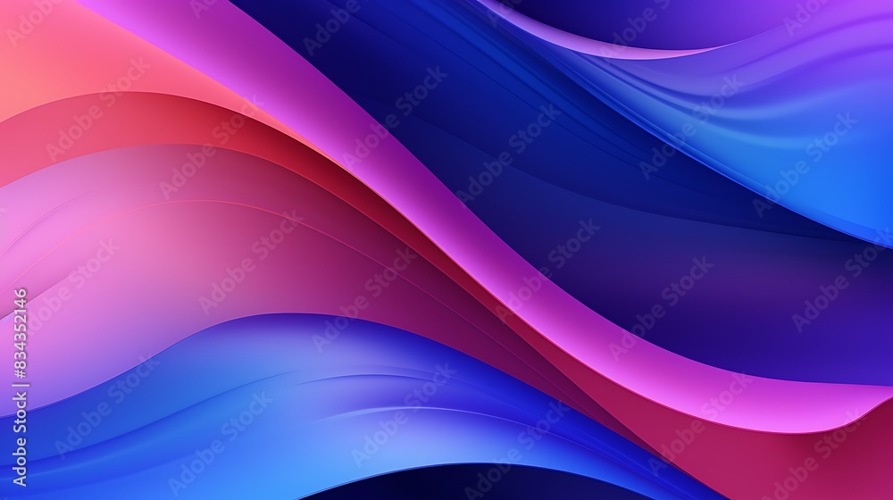 Fototapeta premium Beautiful wavy twisted shape abstract background wallpaper