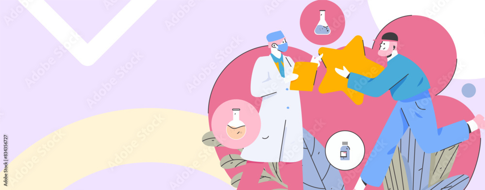 Medical characters fighting the epidemic flat vector concept operation hand drawn illustration
Medical characters fighting the epidemic flat vector concept operation hand drawn illustration