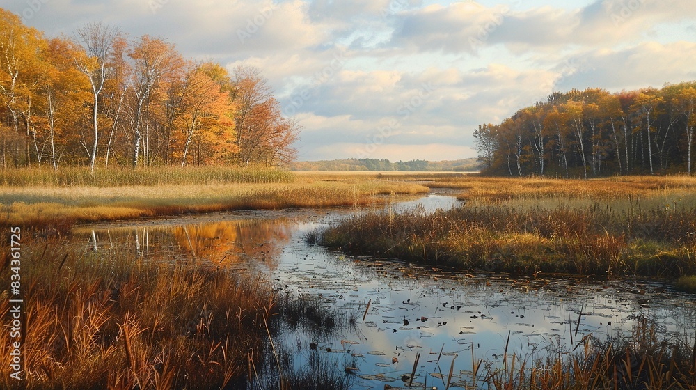 Fall Wetlands View