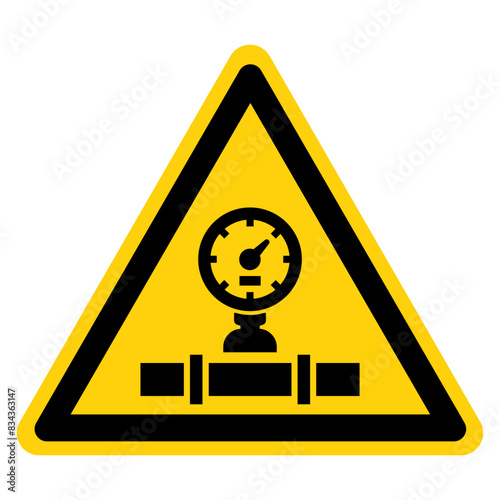 Pneumatic Symbol Sign, Vector Illustration, Isolate On White Background Label. EPS10 photo