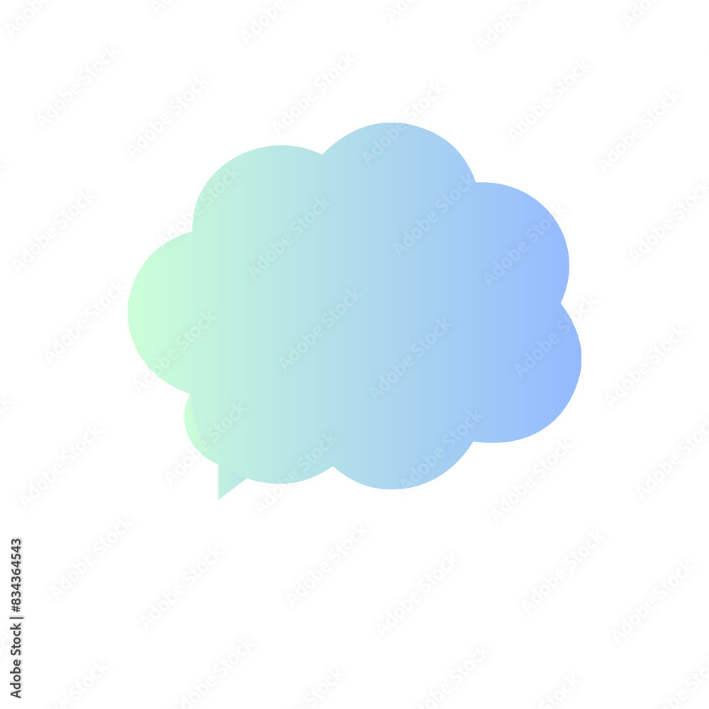 Obraz premium Speech bubble of cloud 