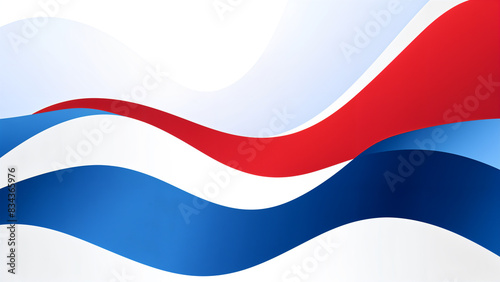 Free Download Red, white, and blue abstract waves. Suitable as a presentation background. - GFXLoad
