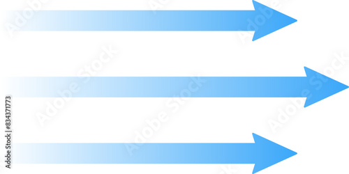 Air flow movement of arrow direction