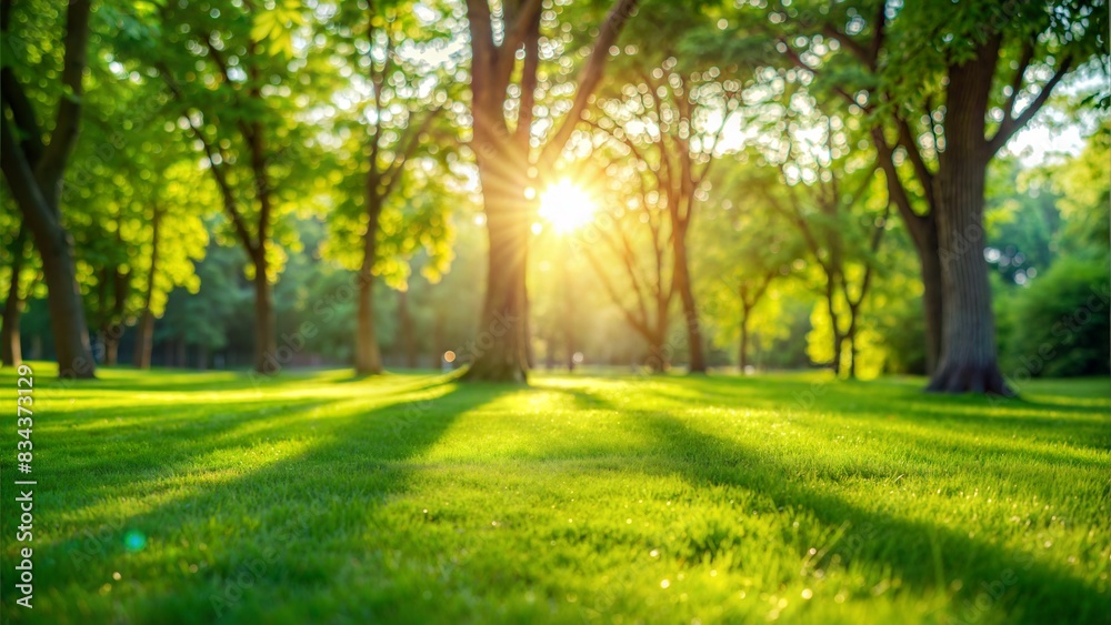 Dappled Light Lawn Blur: A green blurred background with dappled sunlight filtering through trees onto a neatly trimmed lawn.
Dappled Light Lawn Blur: A green blurred background with dappled sunlight filtering through trees onto a neatly trimmed lawn.