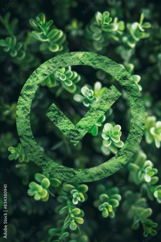 A checkbox icon with a green environment in the background, indicating full compliance with environmental regulations. A checkbox icon with a green environment in the background, indicating full compliance with environmental regulations.