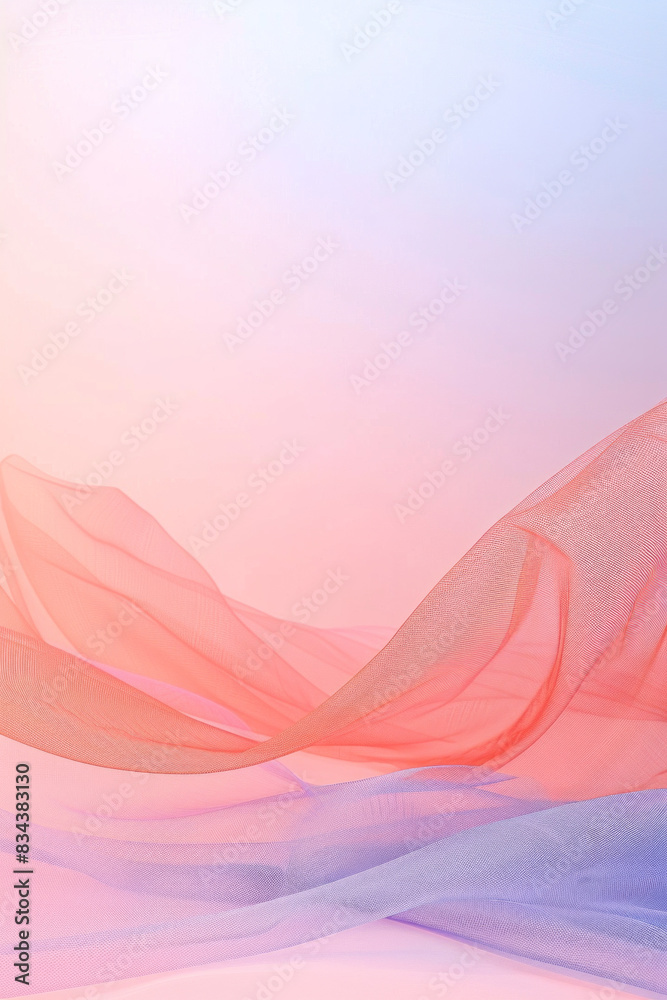 Soft, gradient mesh backgrounds in modern colors like soft pinks and blues. 
