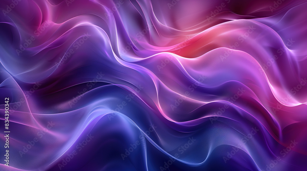 Obraz premium Blue-Purple Tech Sci-Fi Abstract Line Light Beam Glossy Background