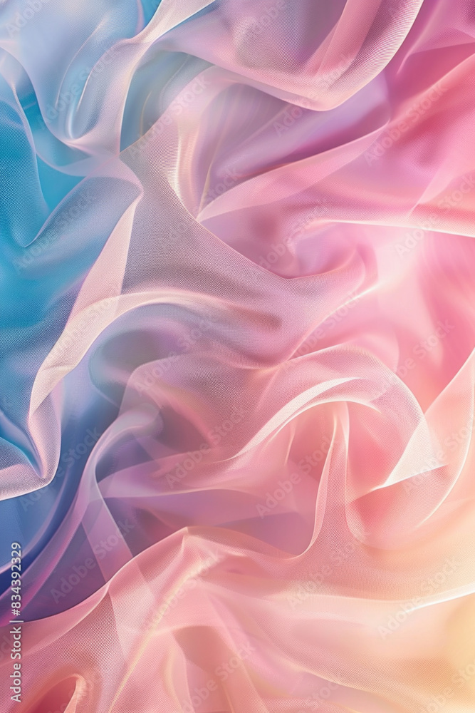 Fototapeta premium Soft, gradient mesh backgrounds in modern colors like soft pinks and blues. 