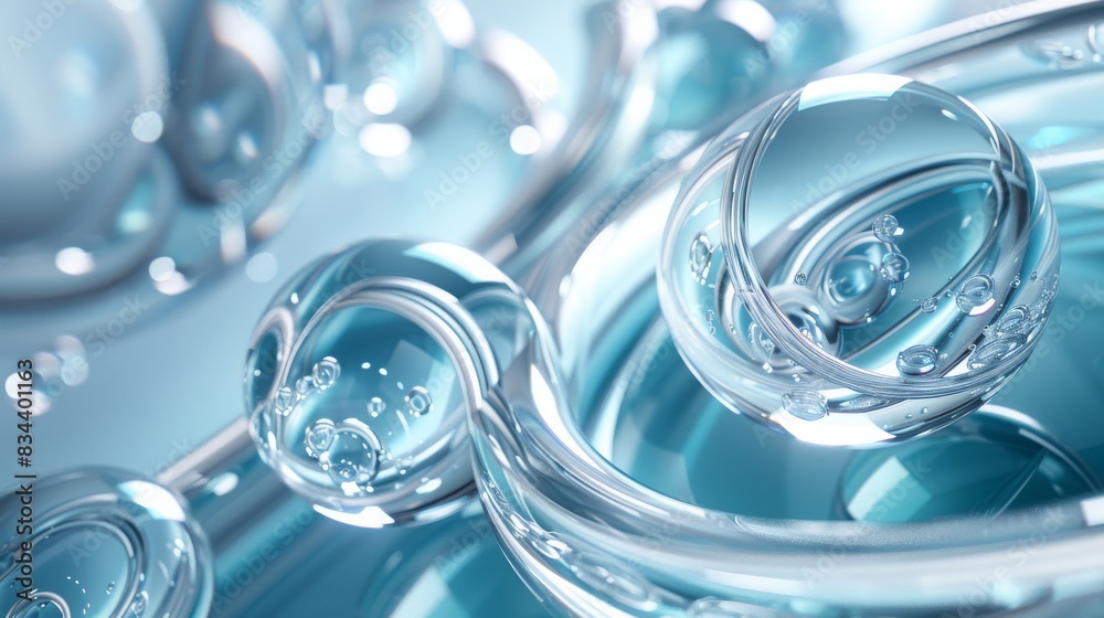 abstract futuristic freeform glass background abstract futuristic freeform glass background