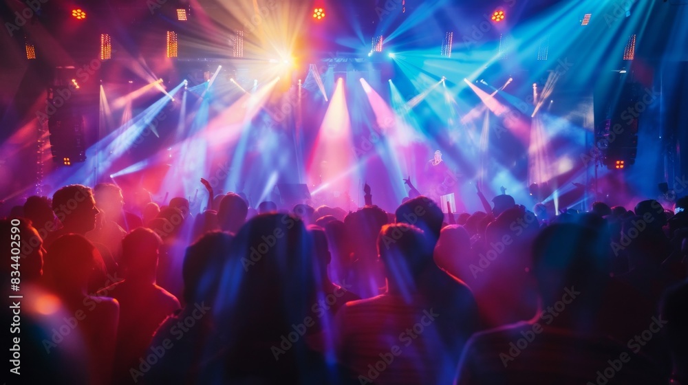 Dancing in a nightclub with laser show
Dancing in a nightclub with laser show