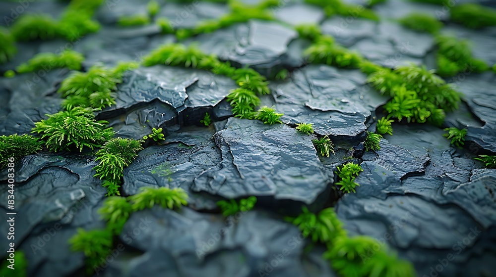 A close-up abstract of moss-covered rocks, showcasing the contrast between the hard, jagged rock surface and the soft, green moss, rich earthy tones, high contrast. A close-up abstract of moss-covered rocks, showcasing the contrast between the hard, jagged rock surface and the soft, green moss, rich earthy tones, high contrast.