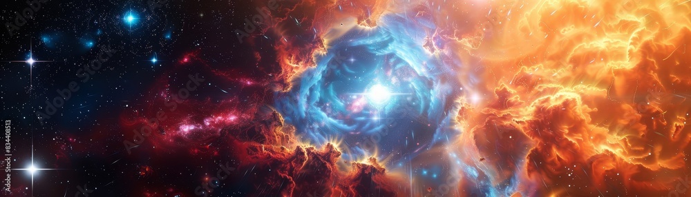 Cosmic Conflagration: Expressionistic Supernova Explosion Cosmic Conflagration: Expressionistic Supernova Explosion