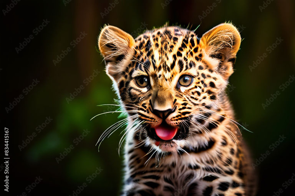 Fototapeta premium close up of a leopard