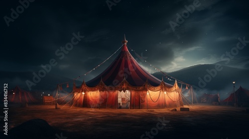Circus tent at night © Han