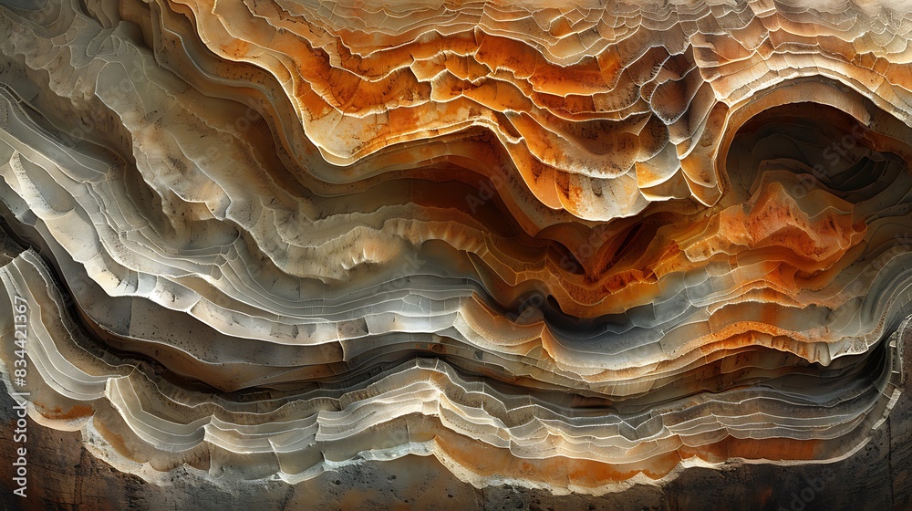 An abstract scene of sandstone erosion, highlighting the layered and sculpted textures formed by wind and water, rich earthy hues, high contrast, hd quality, soft glow, detailed. An abstract scene of sandstone erosion, highlighting the layered and sculpted textures formed by wind and water, rich earthy hues, high contrast, hd quality, soft glow, detailed.