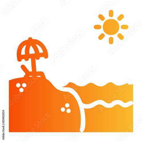 umbrella beach icon