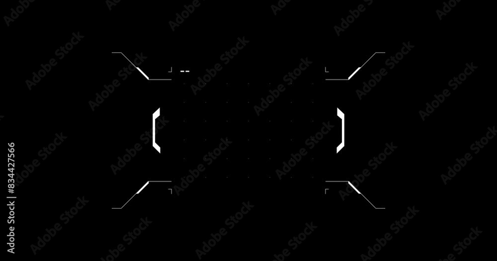 black and white loading screen asset hud fui ui design resource