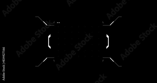 black and white loading screen asset hud fui ui design resource